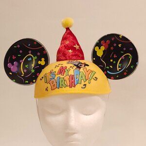 Disney Parks Mickey Mouse Ears "It's My Birthday" Party Hat Confetti - One Size